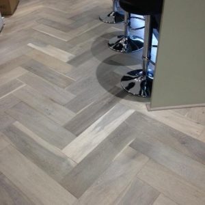 Harbour Grey 4/18 x 92mm x 600mm Brushed & Oiled Parquet Flooring